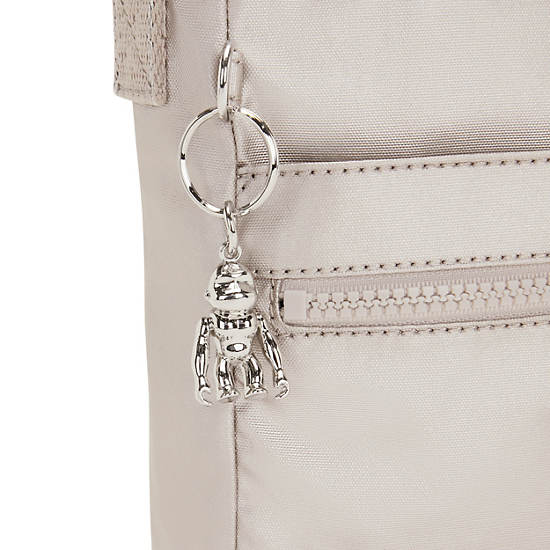 Sacs Crossbody Kipling New Angie Metallic Beige | FR 2016PJ